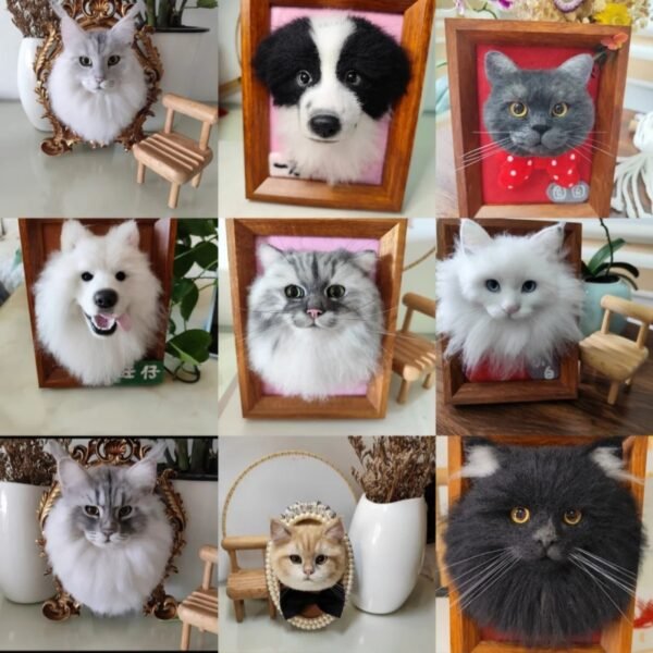 Wool Felted 3D Pet Full Body